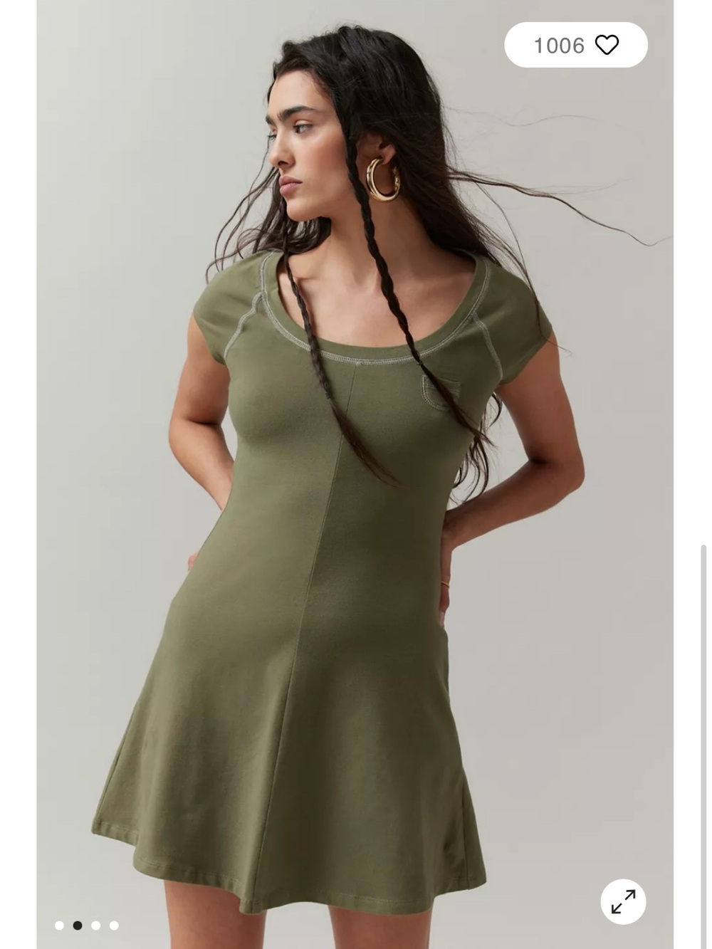 Urban Outfitters BDG Annabelle Tee Mini Dress size large
